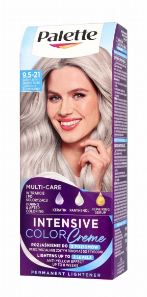 H PALETTE INTENS CREME 9.5-21 Świetlisty Srebrny &amp;