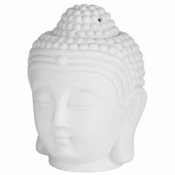 Głowa Buddy Kominek Zapachowy Ceramiczny, Biały