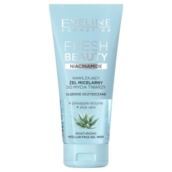 Eveline Cosmetics Fresh Beauty nawilżający żel micelarny do mycia twarzy z niacynamidem, 150ml