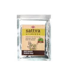 Henna Głęboki Brąz, Ziołowa Farba do Włosów, Sattva, 10g