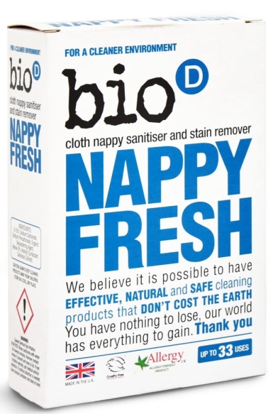 Nappy Fresh Dodatek do Proszku do Prania Pieluch, BIO-D, 500g