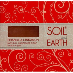 Orange & Cinnamon Natural Handmade Soap, Soil & Earth, 125g