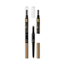 Многофункциональный Карандаш для Бровей 3в1 Eveline Brow Multifunction Styler 01 Medium Brown
