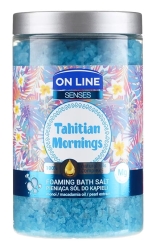 Pieniąca Sól do kąpieli Tahitian Mornings, On Line Senses, 480ml