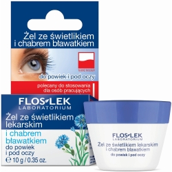 Żel ze świetlikiem lekarskim i chabrem bławatkiem do powiek i pod oczy, Floslek 