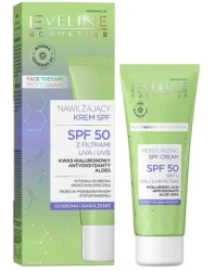 Nawilżający Krem z Filtrem 50 SPF, Eveline, 30ml