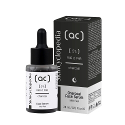 Serum do twarzy z 5% kompleksem AHA + PHA oraz węglem aktywnym, Skincyclopedia, 30ml