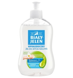 Żel do mycia naczyń z rumiankiem i alantoiną, Biały Jeleń, 500ml