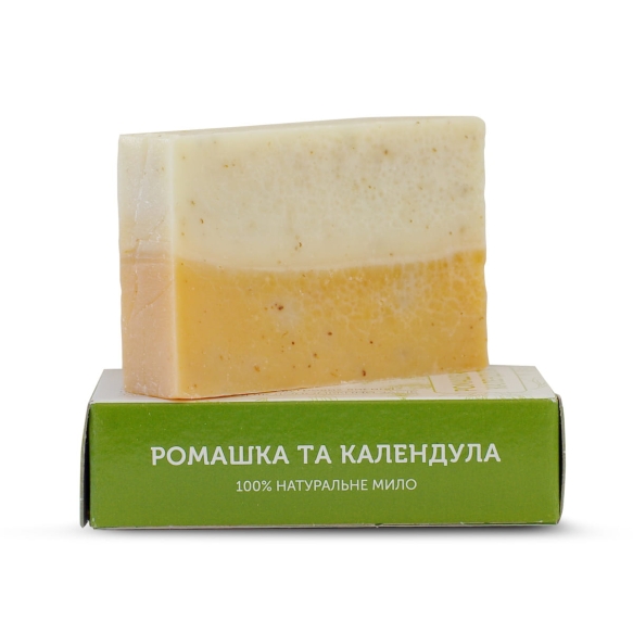 Mydło Ręcznie Robione Nagietek i Rumianek 100% Naturalne