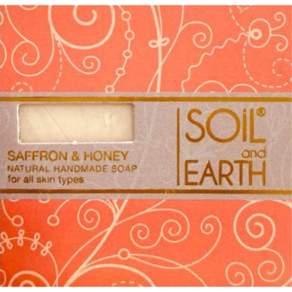 Szafran i Miód Naturalne Mydło, Soil &amp; Earth, 100g