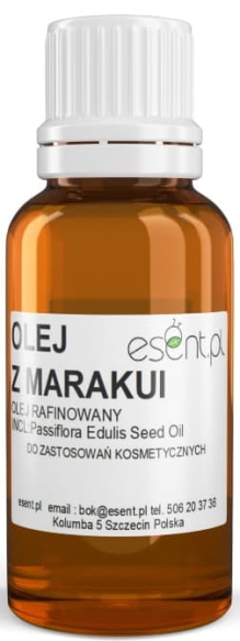 Olej z Marakui, Rafinowany, Regeneracja Skóry, 20ml