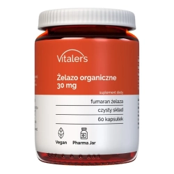 Iron (Żelazo organiczne) 30 mg, Vitaler's, 60 kapsułek