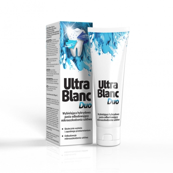 ULTRABLANC  Wybielająca Hybrydowa Pasta do zębów odbudowująca Duo 75ml