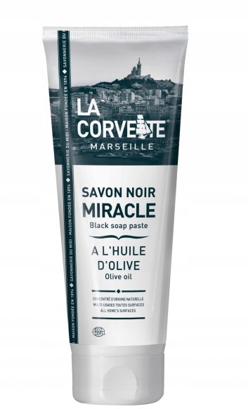 Czarne Mydło - Pasta, Olej z Oliwek, Ecocert, La Corvette, 250ml