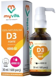 Витамин D3 4000iu 600 порций, капли, MyVita, 30 мл