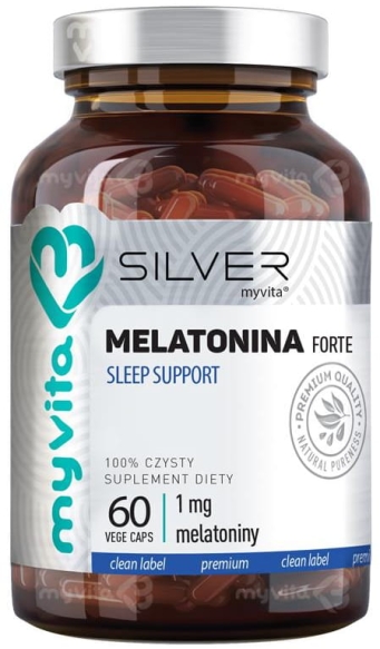 Melatonina FORTE 1 mg MyVita SILVER PURE, Kapsułki 60 kapsułek