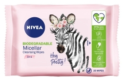 NIVEA Wipes Pielęgnujące chusteczki micelarne do demakijażu - wszystkie typy cery 1 op. - 25 szt.