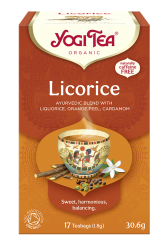 Herbatka z lukrecją (licorice) BIO, YOGI TEA,  (17 X 1,8g) 30,6g