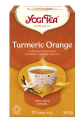 Herbatka kurkuma pomarańcza (turmeric orange) BIO, YOGI TEA, 17 X 2g