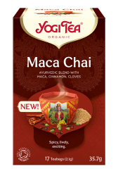 Yogi Tea Maca Chai, Ayurvedic tea with maca, cinnamon, cloves, tea bags, 17 x 2,1g