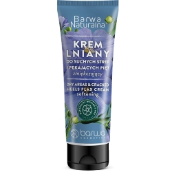 Krem Lniany do suchych stref i pękających pięt - zmiękczający, BARWA Naturalna, 75ml