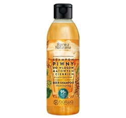 Szampon do włosów Piwny przywracający blask - włosy cienkie i matowe, BARWA Naturalna, 300ml