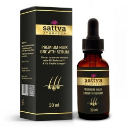Serum na porost włosów z Redensyl i Capillia Longa, PREMIUM HAIR GROWTH SERUM, Sattva, 30ml