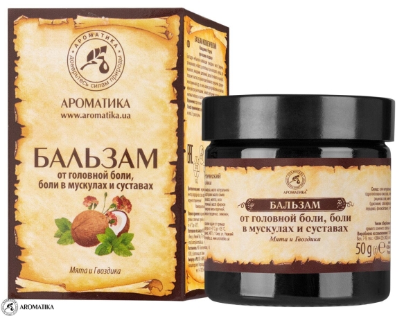 Mięta i Goździk Balsam Ziołowy na Migrenę, Bóle Stawów, Aromatika