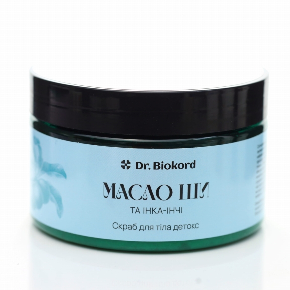 Naturalny Peeling do Ciała Detoks Masło Shea i Inca Inchi, Dr.Biokord, 250ml