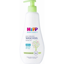 HiPP Delikatny Żel do Mycia Ciała i Włosów z Pompką, 400ml