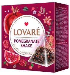 Mieszanka herbat z dodatkami „Pomegranate Shake” Lovare (2g x 15 piramidek)