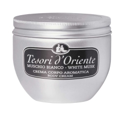 White Musk Body Cream, Tesori D`Oriente, 300ml - DENTED JAR