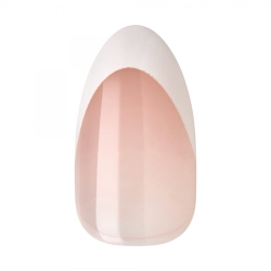 KISS szt.pazn.samoprzylepne Modern French, No Glue Needed, White Tips, Medium Almond