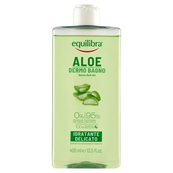 Equilibra Aloe Vera Bath Gel, Moisturizing &amp; Soothing, 400ml
