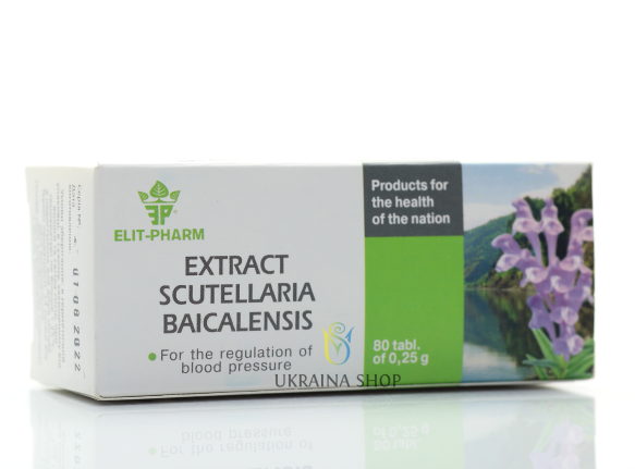 Baikal Skullcap (Scutellaria Baicalensis Extract), Elit-pharm, 80 tablets