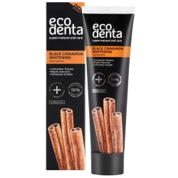 Отбеливающая зубная паста, ECODENTA Black Cinnamon, 100мл