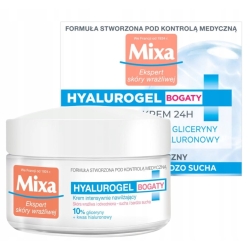 Mixa Hyalurogel Bogaty krem intensywnie nawilżający, 50ml