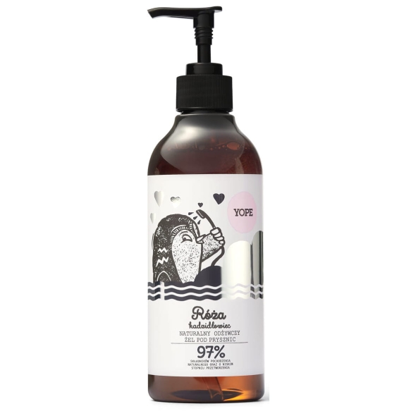 Rose &amp; Frankincense Natural Shower Gel, Yope, 400ml