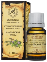 Аромакомпозиция эфирных масел Альпийские травы, Ароматика, 10мл 