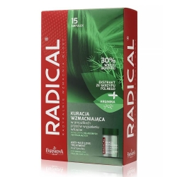 Kuracja wzmacniająca w ampułkach przeciw wypadaniu włosów, FARMONA RADICAL, 15x 5ml