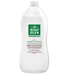 Mydło hipoalergiczne w płynie zapas, Biały Jeleń, 1l
