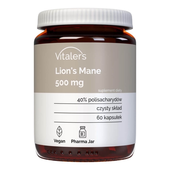 Lion's Mane (Soplówka jeżowata) 500 mg, Vitaler's, 60 kapsułek