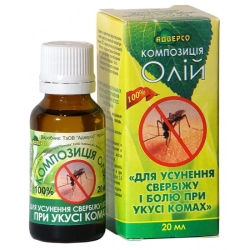 Композиция масел для устранения зуда и боли при укусе насекомых, Адверсо, 20мл