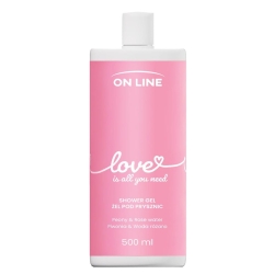 ON LINE Emocje Żel pod prysznic Love - piwonia i  woda różana, 500 ml