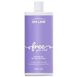 ON LINE Emocje Żel pod prysznic Free - imbir i woda pomarańczowa, 500 ml