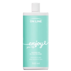 ON LINE Emocje Żel pod prysznic Enjoy - biała herbata i lotos, 500 ml