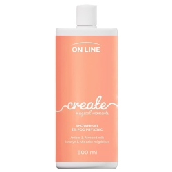ON LINE Emocje Żel pod prysznic Create - bursztyn i mleczko migdałowe, 500 ml