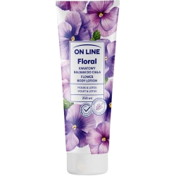 ON LINE Floral Kwiatowy Balsam do ciała - Fiołek & Lotos, 250ml