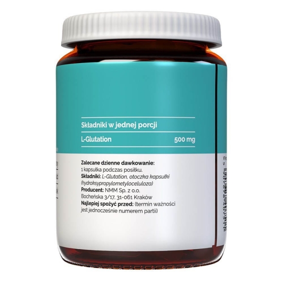 L-Glutathione 500 mg, Vitaler's – Dietary Supplement, 60 capsules