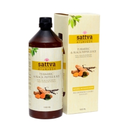 Sok z kurkumy z dodatkiem pieprzu Sattva, 1000ml